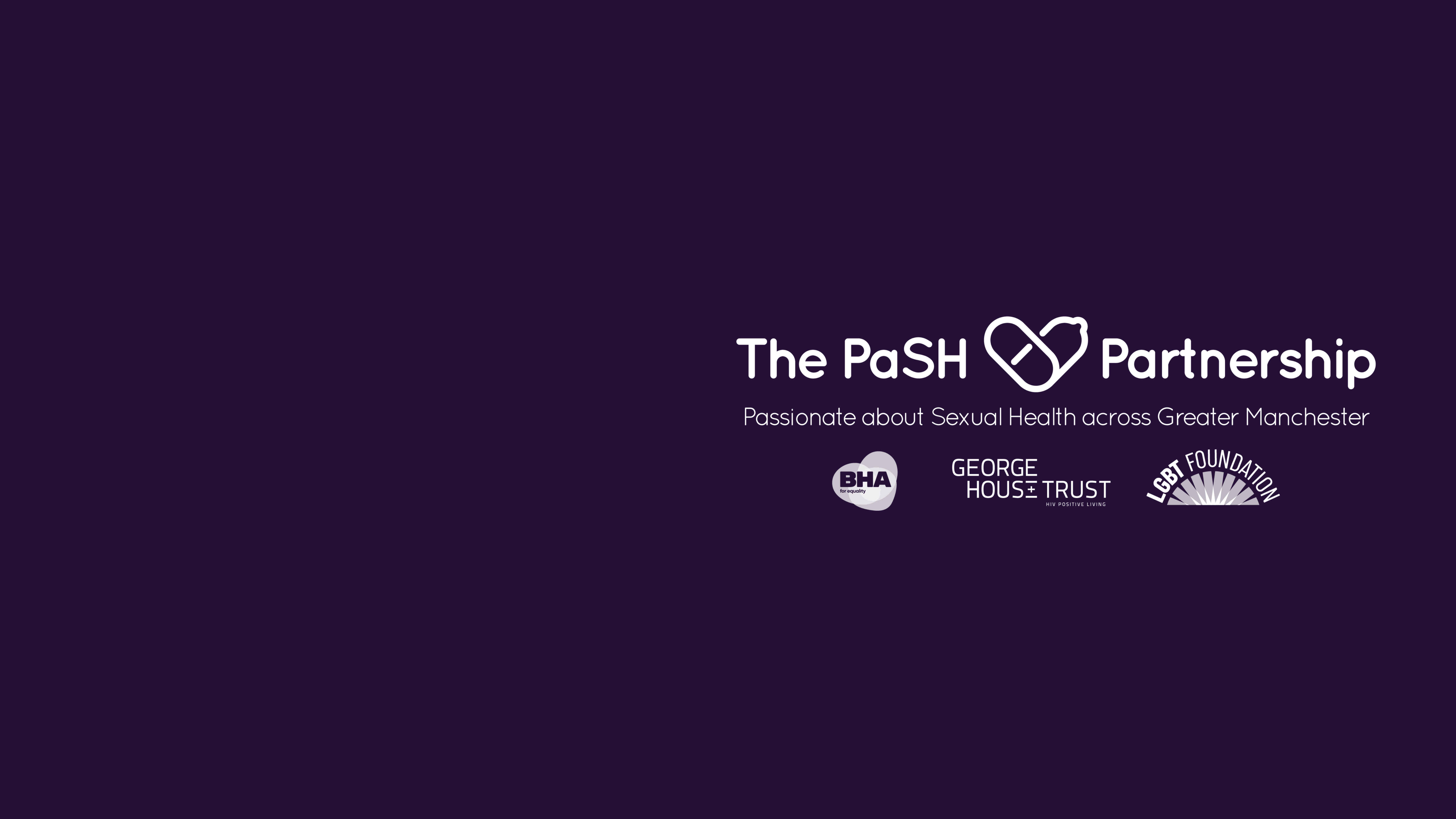 banner with the pash partnership logo